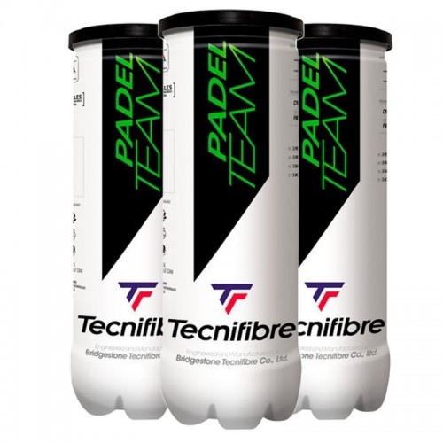 Pack of 3 Bottles of Balls Tecnifibre Padel Team Pack of 3 Bottles of Balls Tecnifibre Padel Team