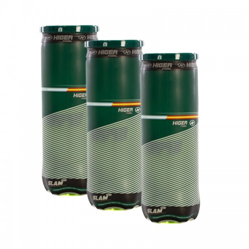 Pack of 3 Bottles of Higer Padel Balls Pack of 3 Bottles of Higer Padel Balls