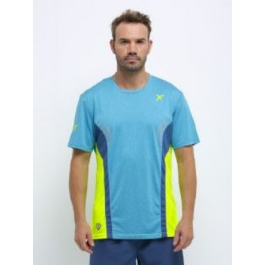 DROP SHOT T-SHIRT VERSUS BLUE PADDLE CLOTHING | Tienda Online PADEL POINT DROP SHOT T-SHIRT VERSUS BLUE PADDLE CLOTHING - Barata Oferta Outlet