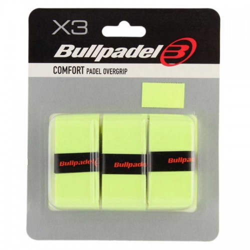 Blister Bullpadel 3 Overgrips GB1200 Comfort Amarillo Azufre Fluor Blister Bullpadel 3 Overgrips GB1200 Comfort Amarillo Azufre Fluor