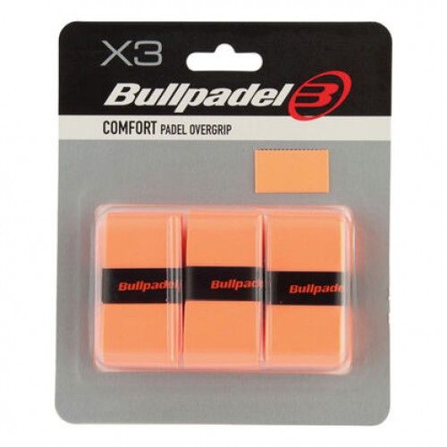 Blister Bullpadel 3 Overgrips GB1200 Comfort Naranja Fluor Blister Bullpadel 3 Overgrips GB1200 Comfort Naranja Fluor