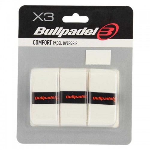 Blister Bullpadel 3 Overgrips GB1603 Comfort Blanco Blister Bullpadel 3 Overgrips GB1603 Comfort Blanco