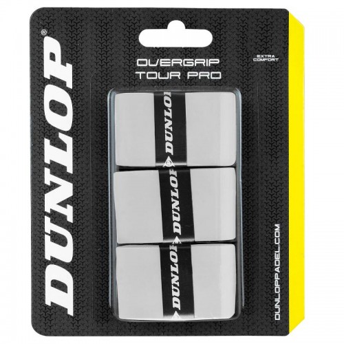 Blister Dunlop 3 Overgrips Tour Pro Blanco Blister Dunlop 3 Overgrips Tour Pro Blanco