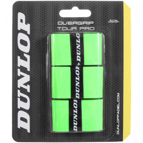 Blister Dunlop 3 Overgrips Tour Pro Verde Fluor Blister Dunlop 3 Overgrips Tour Pro Verde Fluor