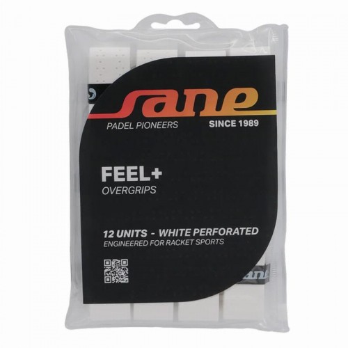 Blister Overgrips Sane Perforados Blanco 12 Unidades