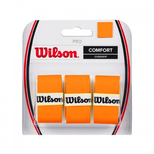 Blister Wilson 3 Overgrips Pro Naranja Blister Wilson 3 Overgrips Pro Naranja