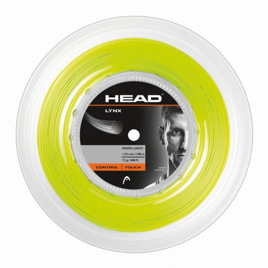 200m Head Lynx String Reel 1.25mm Yellow  Offer + Cheap