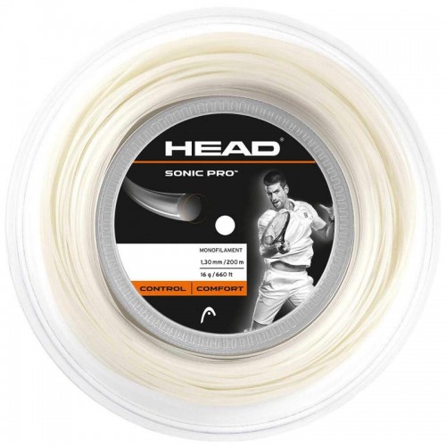 Bobina Cordaje 200m Head Sonic Pro 1,30mm Blanco Bobina Cordaje 200m Head Sonic Pro 1,30mm Blanco