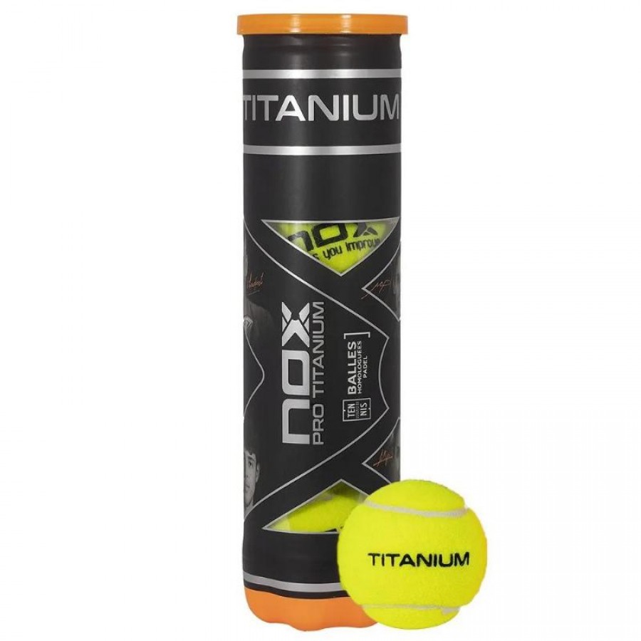 Bote de 4 Pelotas Nox Pro Titanium  Offre - Pas cher
