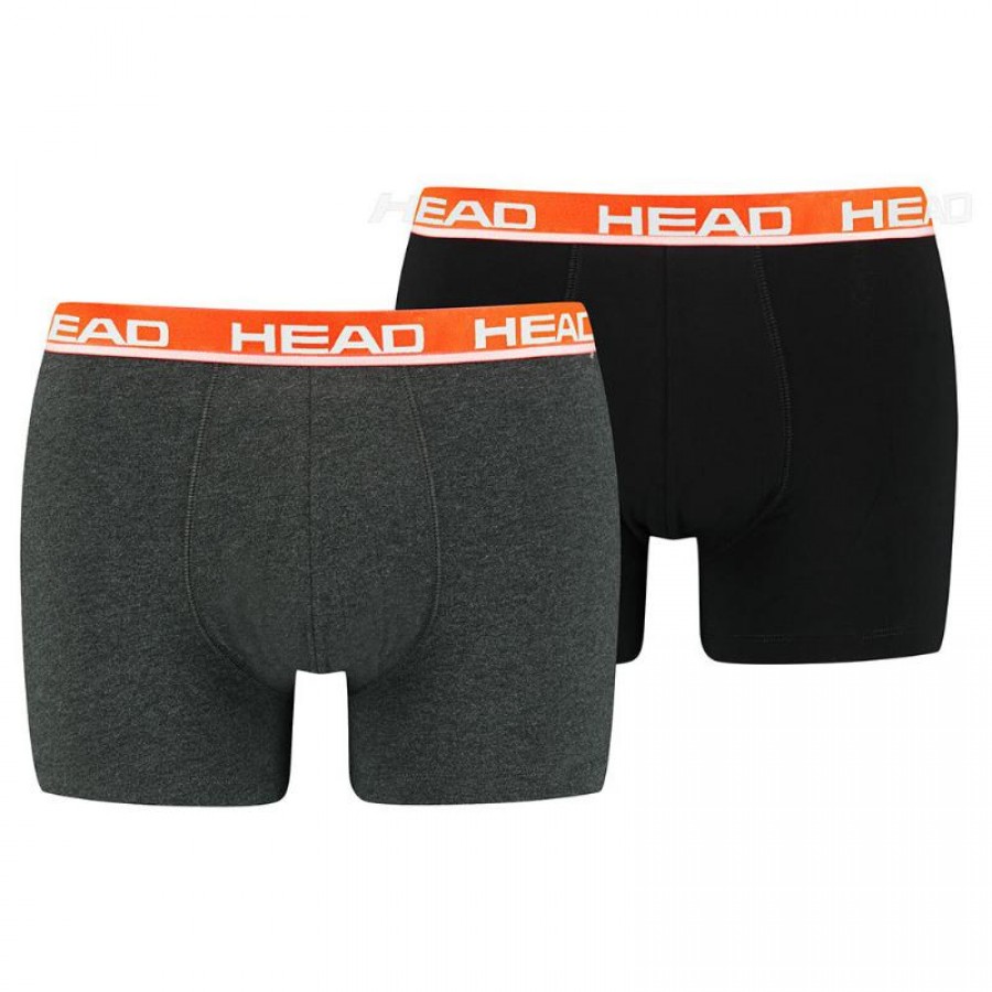 Head Basic Boxer Grigio Rosso 2 Unita  Offerta + Economico