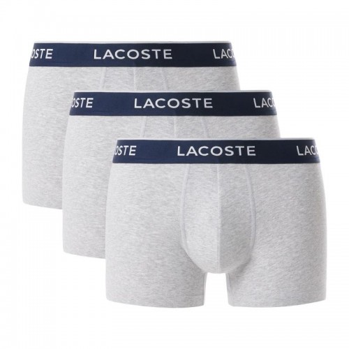 Boxers Lacoste Gris Vigore 3 Unidades Boxers Lacoste Gris Vigore 3 Unidades