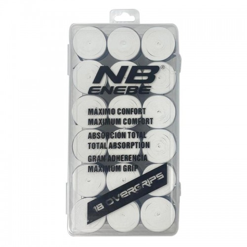 Caja Enebe 18 Overgrips Liso Blanco Caja Enebe 18 Overgrips Liso Blanco
