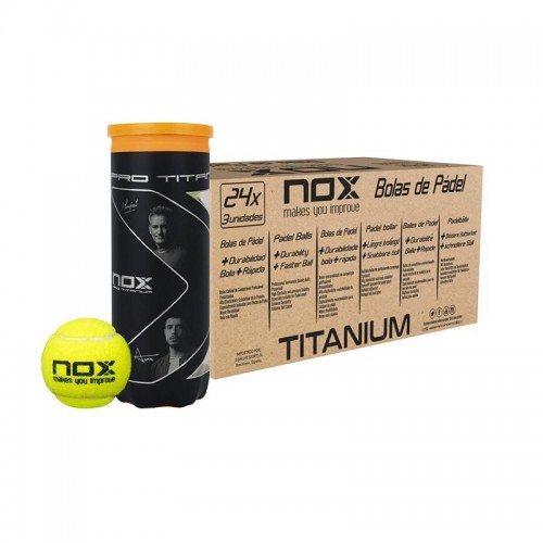 Cajon 72 Pelotas - 24 Cans of 3 pcs - Nox Pro Titanium Cajon 72 Pelotas - 24 Cans of 3 pcs - Nox Pro Titanium