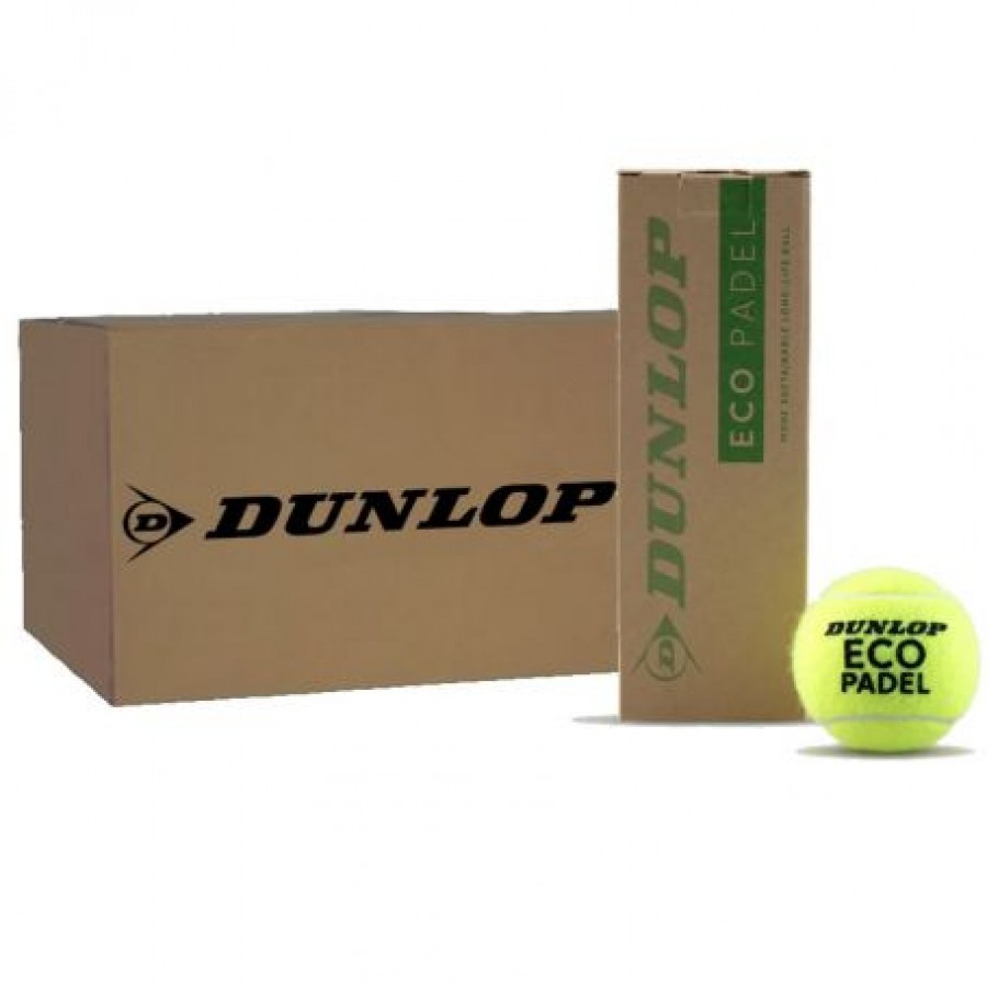 Scatola 72 Palline - 24 Barattoli da 3 pz - Dunlop Eco Padel  Offerta + Economico