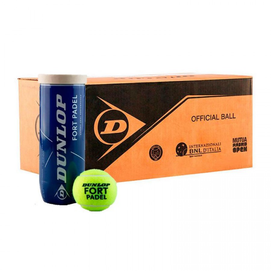 Cajon 72 Pelotas - 24 barattoli da 3 unita - Dunlop Fort Padel  Offerta + Economico