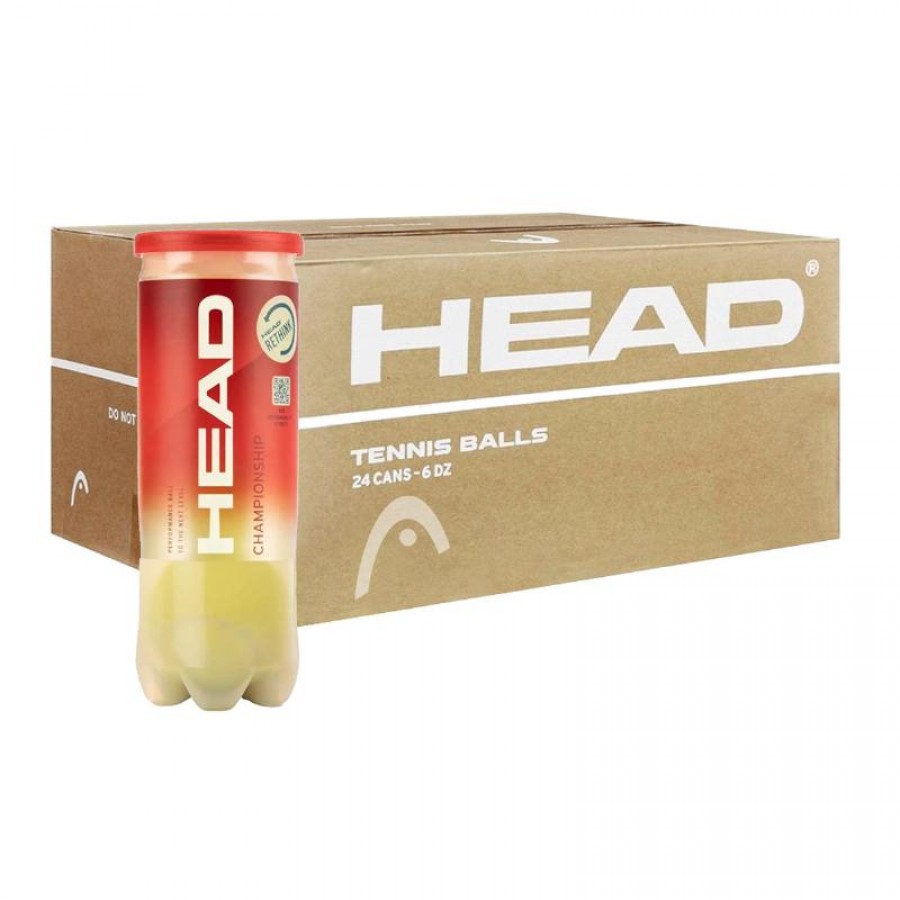 Scatola 72 Palline - 24 Vasetti da 3 pz - Head Championship Tennis  Offerta + Economico