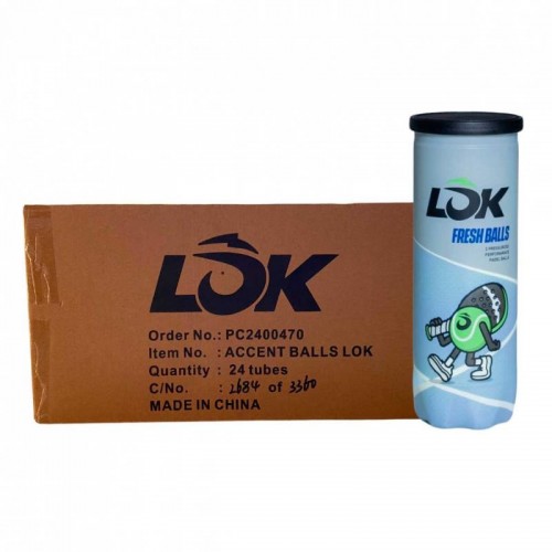 Box 72 Balls - 24 Cans of 3 pcs - Lok Fresh Box 72 Balls - 24 Cans of 3 pcs - Lok Fresh