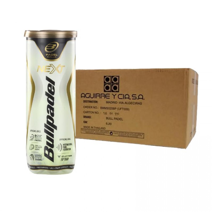 Cajon 72 Pelotas - 24 Botes de 3 uds - Bullpadel FIP Next PADELPOINT Cajon 72 Pelotas - 24 Botes de 3 uds - Bullpadel FIP Next