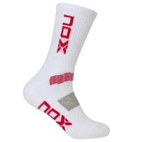 Nox Pro Chaussettes Blanches Rouges 1 Paire  Offre - Pas cher