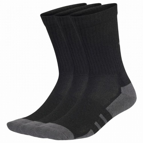 Calcetines Adidas Essentials Cushioned Crew Negro Gris 3 Pares Calcetines Adidas Essentials Cushioned Crew Negro Gris 3 Pares