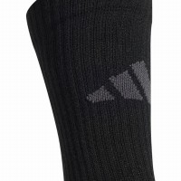 Calcetines Adidas Essentials Cushioned Crew Negro Gris 3 Pares  Oferta + Barato