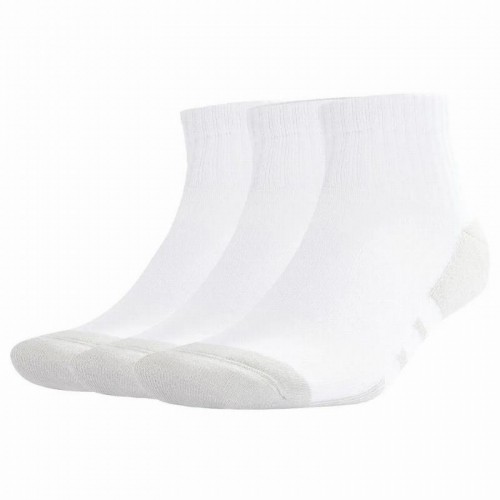Calcetines Adidas Essentials Cushioned Quarter Blanco Gris 3 Pares Calcetines Adidas Essentials Cushioned Quarter Blanco Gris 3 Pares