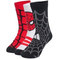 Calcetines Adidas Spiderman Blanco Rojo Negro 3 Pares  Oferta + Barato