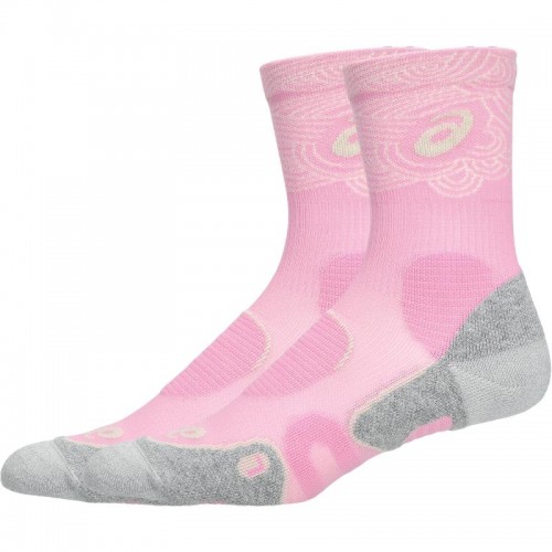 Calcetines Asics Crew Court Tennis Rosa 1 Par