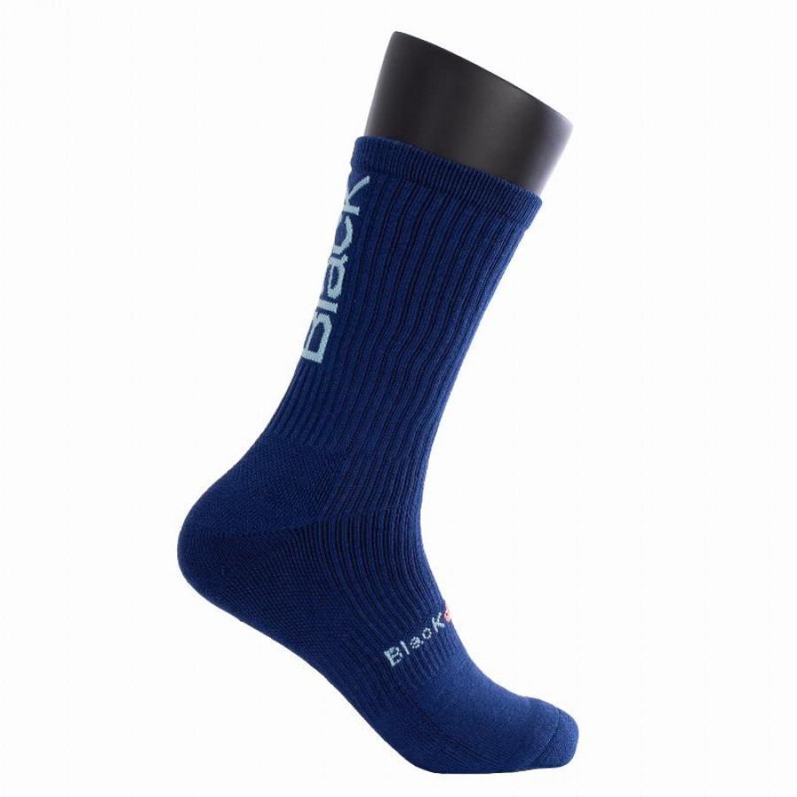 Chaussettes noires Crown Pro High bleu marine 1 paire  Offre - Pas cher