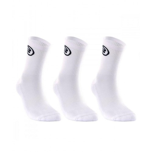 Calcetines Bullpadel BP252 3 Pares Blanco Calcetines Bullpadel BP252 3 Pares Blanco