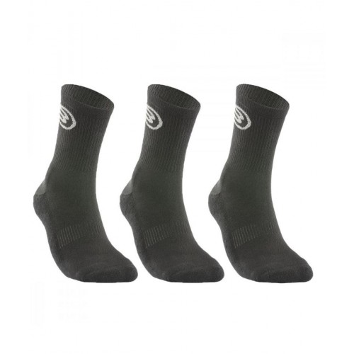 Calcetines Bullpadel BP252 3 Pares Negro Calcetines Bullpadel BP252 3 Pares Negro