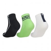 Bullpadel BP264 Black Green Bone Socks 3 Pairs