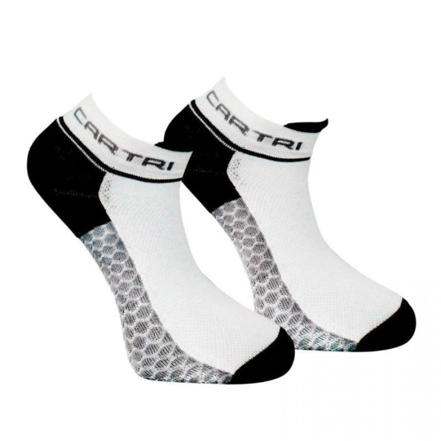 Calcetines Cartri Adler Crew Blanco Negro 1 Par  Offer + Cheap