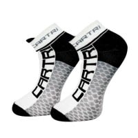 Calcetines Cartri Adler Crew Blanco Negro 1 Par  Offer + Cheap