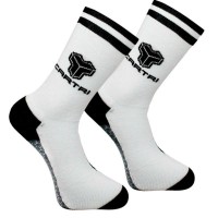 Calcetines Cartri Adler High Blanco Negro 1 Par  Oferta + Barato