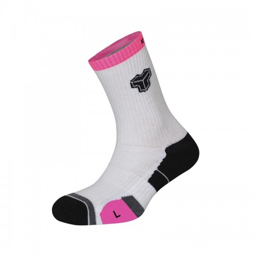 Calcetines Cartri Axel High Blanco Fucsia 1 Par Calcetines Cartri Axel High Blanco Fucsia 1 Par