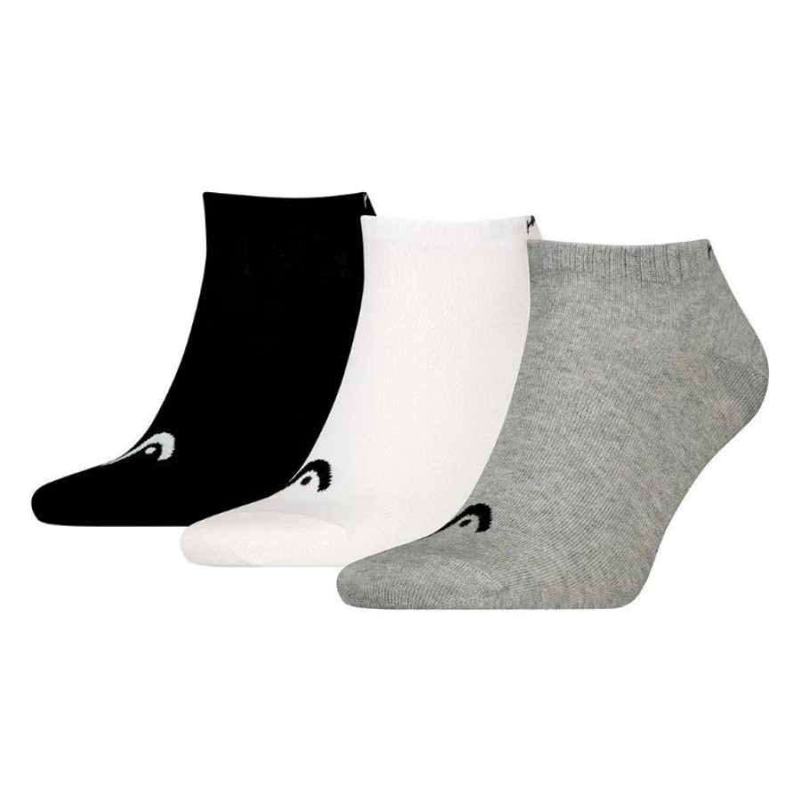 Head All Sports Sneaker Nero Bianco Grigio Calzini 3 Paia  Offerta + Economico