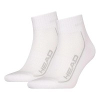 Calcetines Head Performance Quarter Blanco Gris 2 Peças  Oferta + Barato