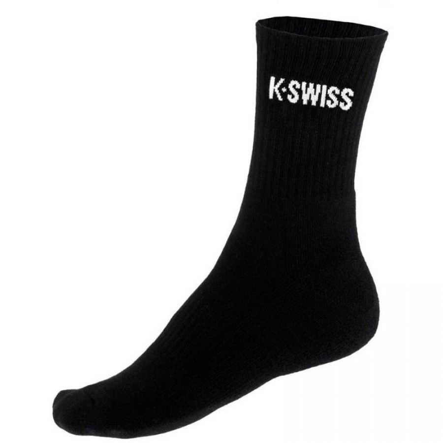 Kswiss Crew Hypercourt Black 2 Pairs Socks