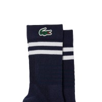 Lacoste Sport High Cut Socks Navy White 1 Pair  Offer + Cheap