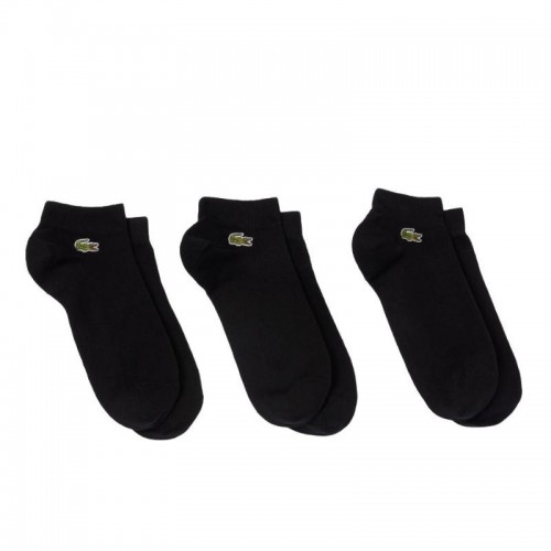 Calcetines Lacoste Sport Corte Bajo Negro 3 Pares Calcetines Lacoste Sport Corte Bajo Negro 3 Pares