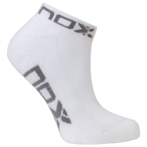 Calcetines Nox Tobillero Blanco Gris 1 Par Calcetines Nox Tobillero Blanco Gris 1 Par