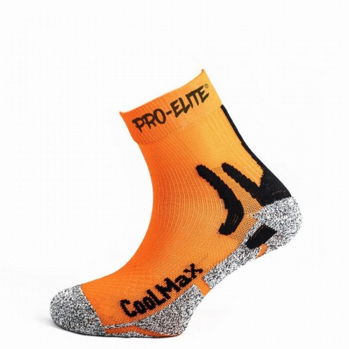 Calcetines Pro Elite Coolmax Naranja 1 Par Calcetines Pro Elite Coolmax Naranja 1 Par