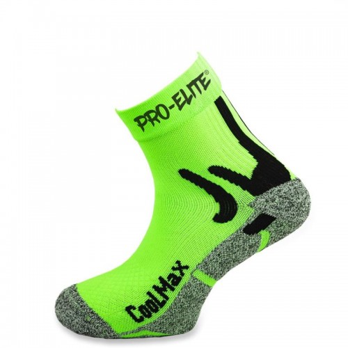 Calcetines Pro Elite Coolmax Verde Fluor 1 Par Calcetines Pro Elite Coolmax Verde Fluor 1 Par