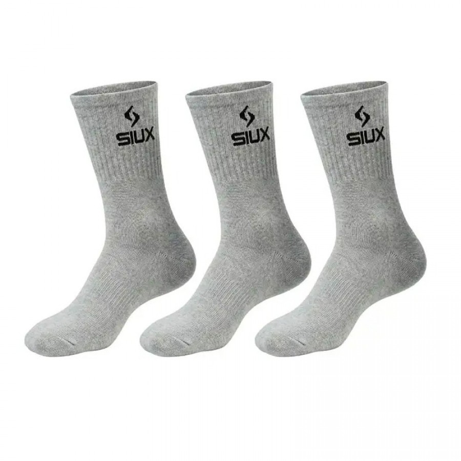Siux Basic 26 High Shaft Socks Grey 3 Pairs