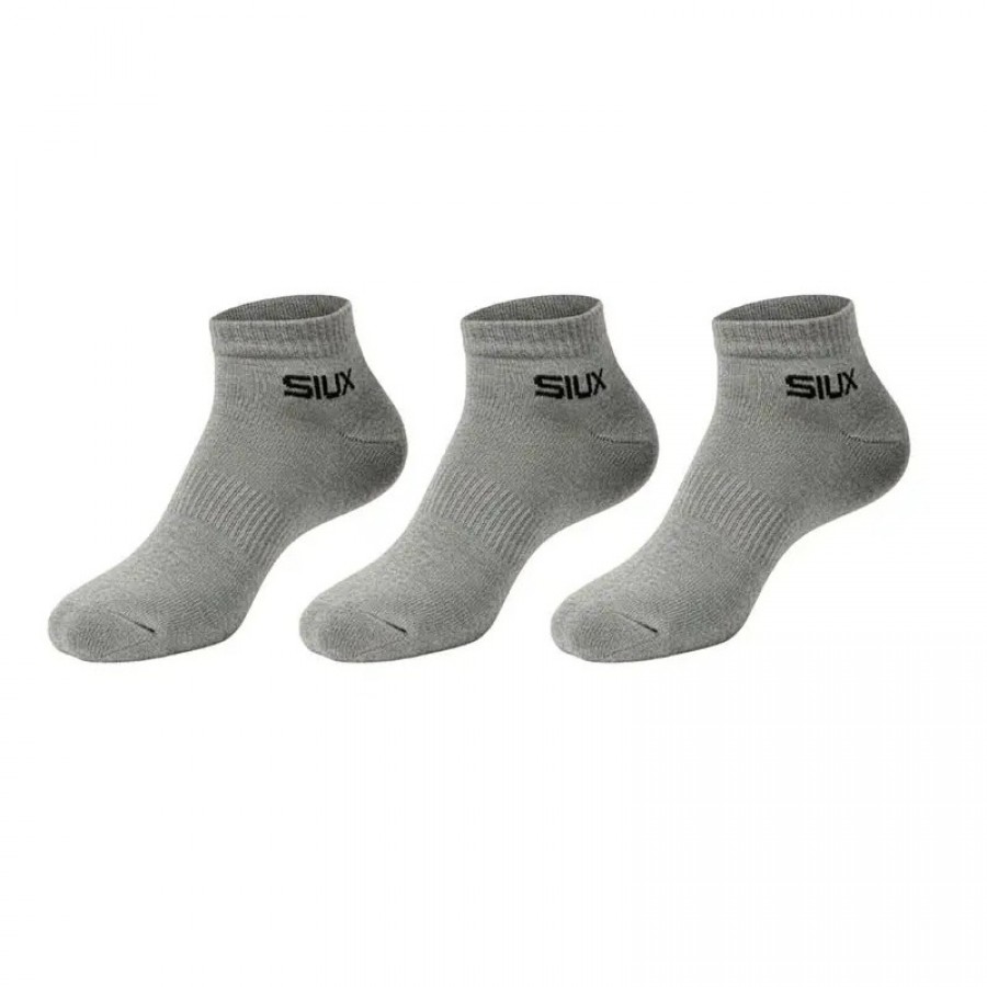 Siux Basic 26 Short Socks Grey 3 Pairs