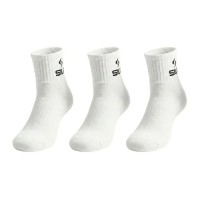 Siux Basic 26 Mid-Calf Socks White 3 Pairs