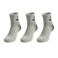 Siux Basic 26 Mid-Calf Grey Socks 3 Pairs