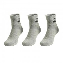 Siux Basic 26 Mid-Calf Grey Socks 3 Pairs