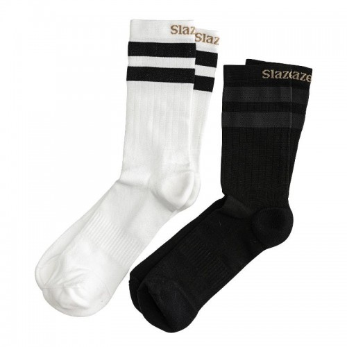 Slazenger Bruno White Black Socks 2 Pairs Slazenger Bruno White Black Socks 2 Pairs